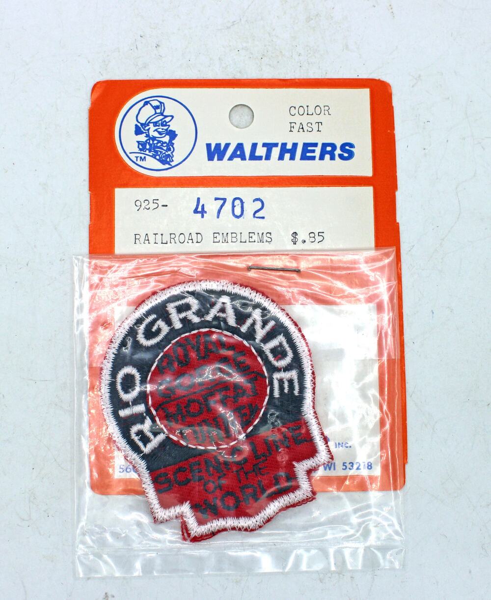 NOS Walthers Rio Grande Scenic Line of the World Railroad Patch